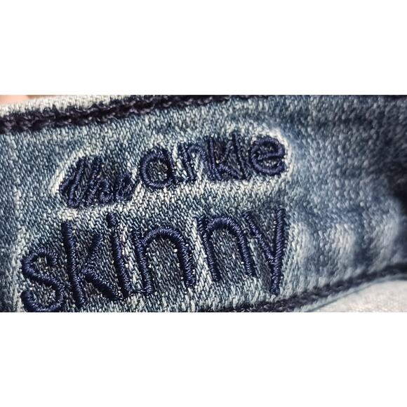 Women's 7 for all Mankind Ankle Skinny Jeans Size 25 Faded 25Wx26L - Picture 6 of 13